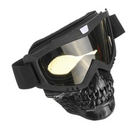 Goggles Glasses Face Mask Motorcycle Riding Sport Dirt Bike Protector Skull Hanzhetrade