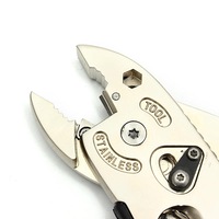 Golden Multitool Adjustable Wrench Jaw+Screwdriver+Pliers Multitool Set