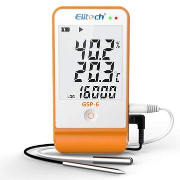 Gsp-6 Temperature And Humidity Data Logger Recorder 16000 Points Refrigeration Cold Chain