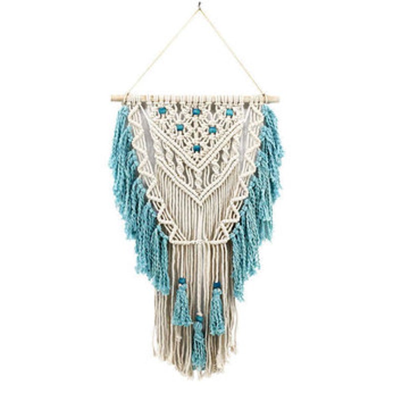 mydeal.com.au | Hand Knotted Macrame Wall Art Handmade Bohemian Hanging Tapestry Room Decorations