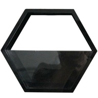 Handmade Acrylic Chlorophytum Flower Pot Scindapsus Hexagon Hanging Wall Decoration 02