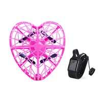 Heart Ufo Flying Ball Mini Inductive Suspension Drone Flying Toy With Led