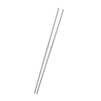 Hollow Chop Sticks Extra Long Chop-Sticks Silver Gold Anti-Skip Chopsticks For Fry Food Restaurant Kitchen Tools
