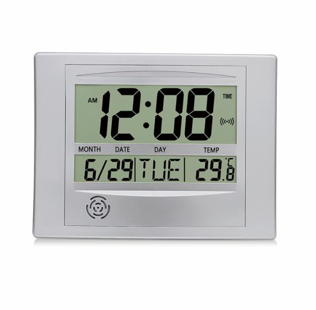 Home large screen display digital electronic wall clock mute clock perpetual calendar alarm clock