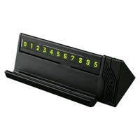 Js-Q02 Car Double Number Temporary Parking Number Plate Parking Card Phone Holder With Aromatherapy (Black)