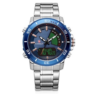 K9043 Led Dual Display Wristwatch Calendar Alarm Business Style Quartz Watch