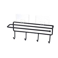 Kitchen Tissue Storage Holder Towel Rack Bathroom Shelf Hanging