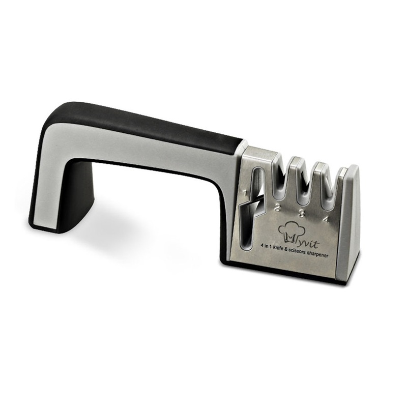 Buy Knife Sharpener 4 In 1 Diamond CoatedandFine Rod Knife Shears And