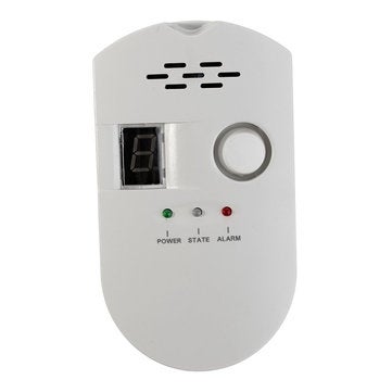 Led Display Sensitivity Lpg Lng Coal Gas Leak Detector Alarm Monitor Alarm Sensor