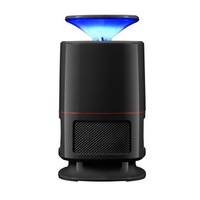 Black Led Electric Photocatalyst Non-Radiation Inhalation Mute Mosquito Lamp Light Bait