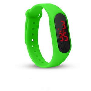 Led Simple Hand Ring Watch Led Sports Fashion Electronic Green