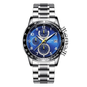 Luminous Display Men Wristwatch Steel Quartz Watch