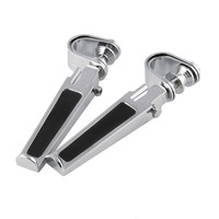 Mb-Bf008 2 Pcs Modified Motorcycle 1 To 1.25 Inch U-Clamps Footrests Kit Foldable Anti-Collision Bar For Harley Davidson / Honda / Suzuki