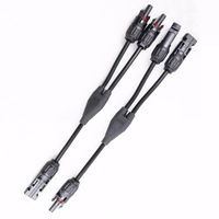 Mc4Y Solar Panel 1 To 2 Mc4 Connectors M-Ff And F-Mm Branch Cable Mc4 Solar Panel Connector