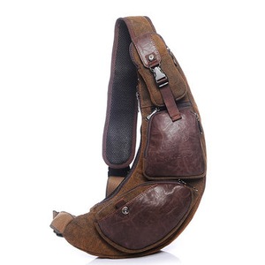 Men Canvas Travel Hiking Riding Crossbody Shoulder Bag Sling Chest Casual Bags