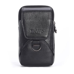 Men Cowhide Leather Leather Multifunctional Waist Bag Phone Pack