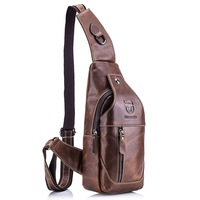 Men Pu Leather Business Casual Shoulder Crossbody Bag