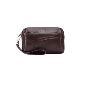 Men Pu Leather Clutches Bags Small Phone Pack Card Holder Business Bag