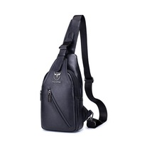 Men Leather Large Capacity Shoulder Bag Crossbody Bag For Business