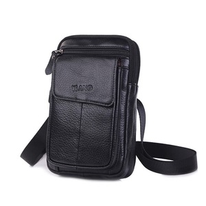 Men PU Leather Personalized Crossbody Bag Waist Bag Phone Bag