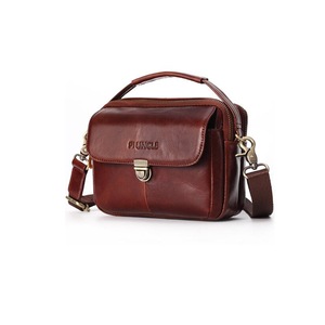 Men Leather Small Crossbody Bag Handbag Phone Pack