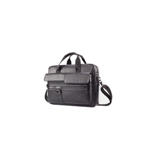 Men Large Capacity Leather Messenger Bag Handbag For Business