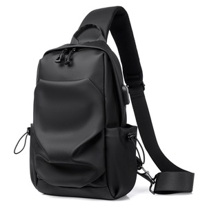 Men's Chest Bag Single Shoulder Crossbody Bag Multi functional Casual Chest Bag
