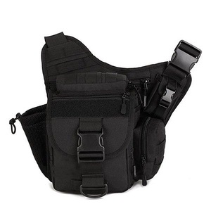 Men Women Waterproof Nylon Camera Bag Outdoor Multi-Functional Tactical Package Black