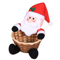 Merry Christmas Candy Storage Basket Decoration Santa Claus Storage Basket Christmas Decorations For Home navidad