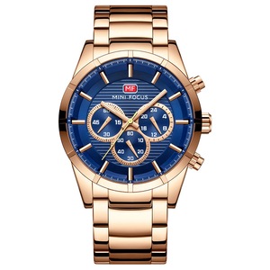 Mf0170G Business Style Men Wristwatch Stainless Steel Band Quartz Watch