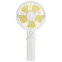 Mini Usb Rechargeable Handheld Desktop 3 Adjustable Speed Cooling Fan With Cell Phone Holder White