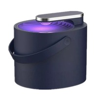 Mosquito Killer Lamp USB Electric Photocatalyst Mosquito Repellent Insect Killer Lamp Trap UV Smart Light - Blue
