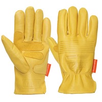 Motorcycle Leather Yellow Motorbike Winter Sport Racing Gloves Xl