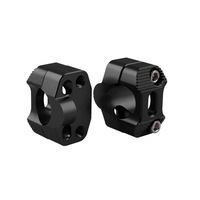 Motorcycle Modification Accessories Universal Single Hole Handlebar Fixed Bracket Size: 57.2 X 36.3Mm Hole Diameter: 28Mm(Black)