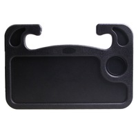 Multi-Function Car Steering Wheel Computer Card Table Box Dining Shelf Desk Auto Accessories(Black)