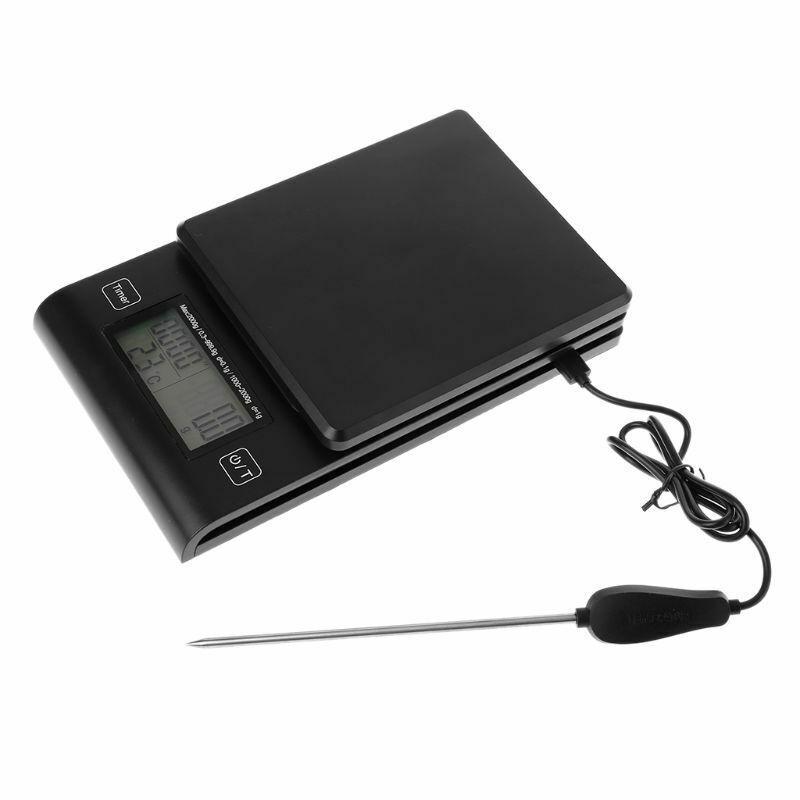 Multi-Function Digital Electronic Scales Timing Function Weighing Scale With Temperature Measuring Probe