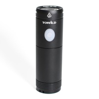 Multi-Function Edc Flashlight and Removable Bicycle Light With Handlebar Clip and Taillight