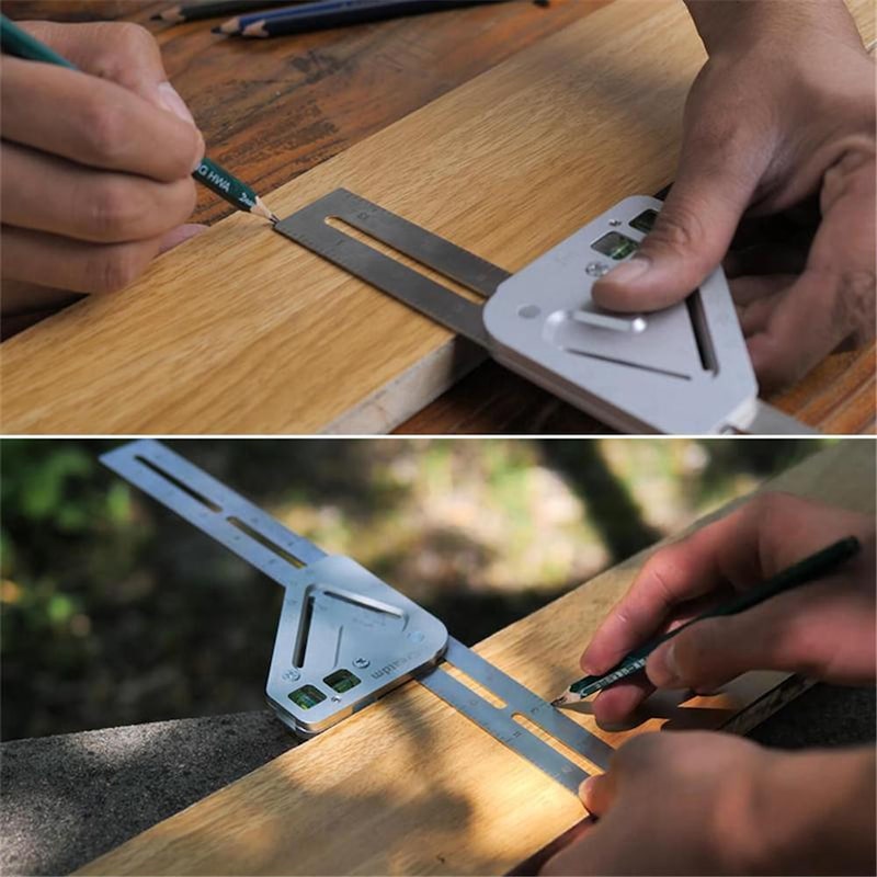 Buy Multi-Function Woodworking Triangle Ruler Angle Ruler Revolutionary