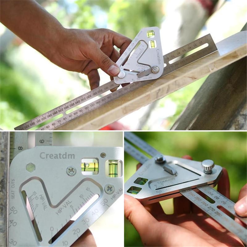 Buy Multi-Function Woodworking Triangle Ruler Angle Ruler Revolutionary