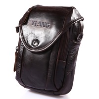 Multifunction Small Fashion Waist Bag Men Pu Leather