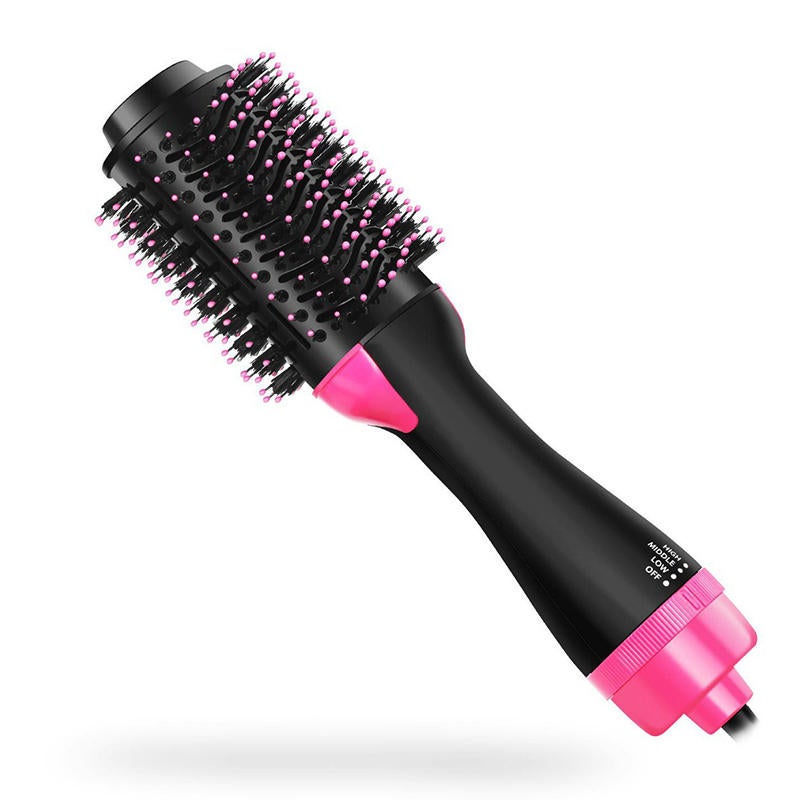 Multifunctional Negative Ion Hairbrush Comb Roll Straight Dual-Use Hair Straightener