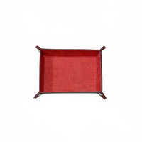 Multisided Dice Holder Polyhedral Dices Pu Leather Folding Rectangle Tray
