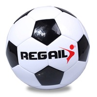 No. 4 Explosion-proof Machine-stitched Football for Teenagers Training(Black)