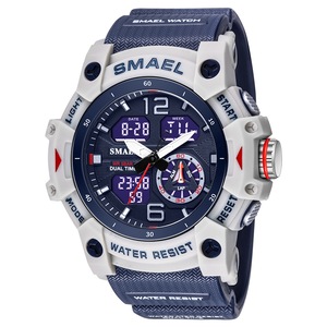Outdoor Sports Watch Cool Double Display Luminous Electronic Watch Stopwatch Alarm Clock