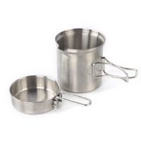 Outdoor Stainless Steel Windproof Stove Camping Roast Stove Set