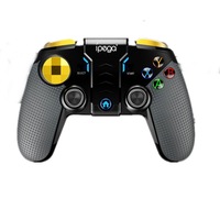 Pg-9118 Golden Warrior Wireless Bluetooth Gaming Controller Grip Game Pad With Bracket and Led Light(Black)
