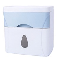 Plastic Tissue Box Storage Case Toilet Paper Roll Holder Phone Cup Rack Shelf Wall Mount
