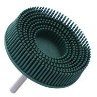 Polishing Wheel Grit 50 80 120 Radial Bristle Disc 2 Inch 3 Inch Emery Rubber Abrasive Brush 1/4' 6.35Mm For Dremel Accessories