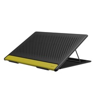 Foldable Mesh Hollow Heat Dissipation Laptop Stand For Laptop Below 16 Inch Macbook Air/Pro 15.6 Inch Gray-Yellow