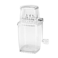 Manual Ice Shaver Block Shaving Machine Crusher Snow Ice Cone Maker Transparent